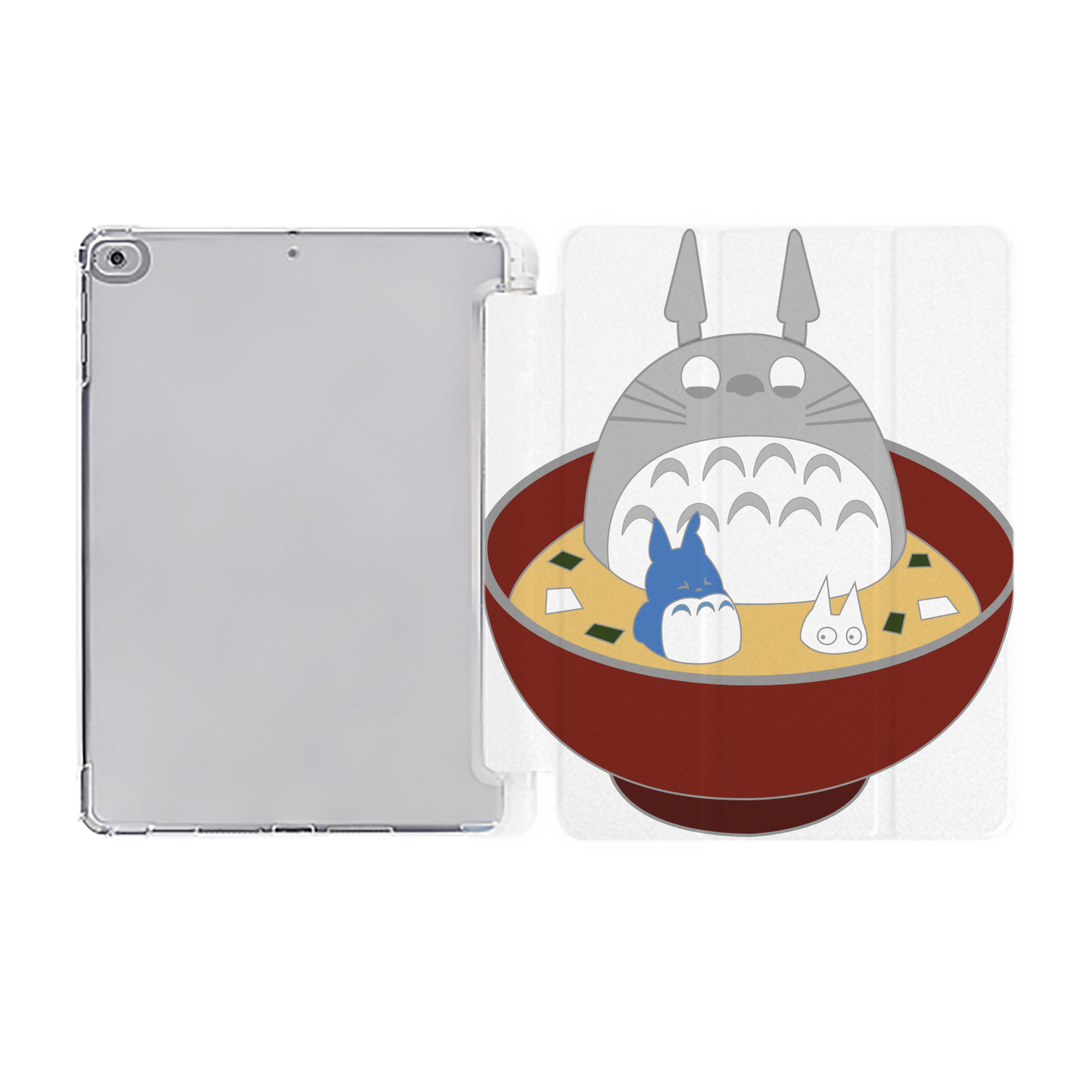 （画像用） となりのトトロ 草壁メイ 草壁サツキ My Neighbor Totoro Satsuki Kusakabe Mei Kusakabe IPad ケース ペン収納付き 三つ折りスタンド PUレザー×シリコン 対応機種9.5/10.5/10.9インチ